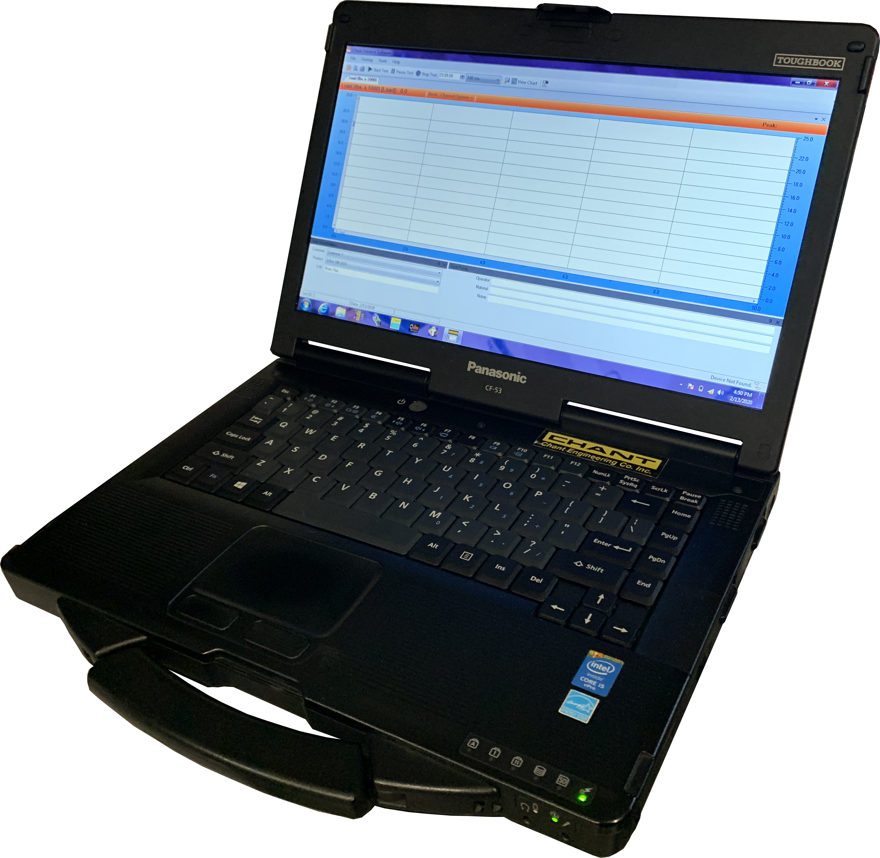 Chant Toughtbook Laptop w-DataTest Software2